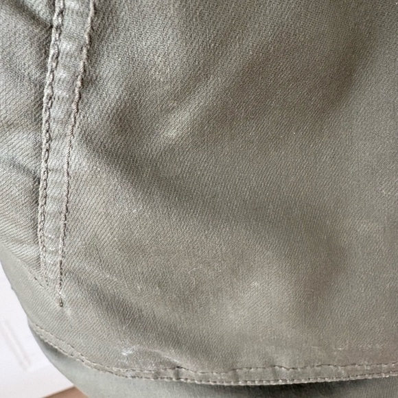 American Eagle Olive Green Faux Fur Trim Parka Jacket M - Picture 5 of 5